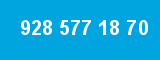 928 577 18 70 928 577 18 70